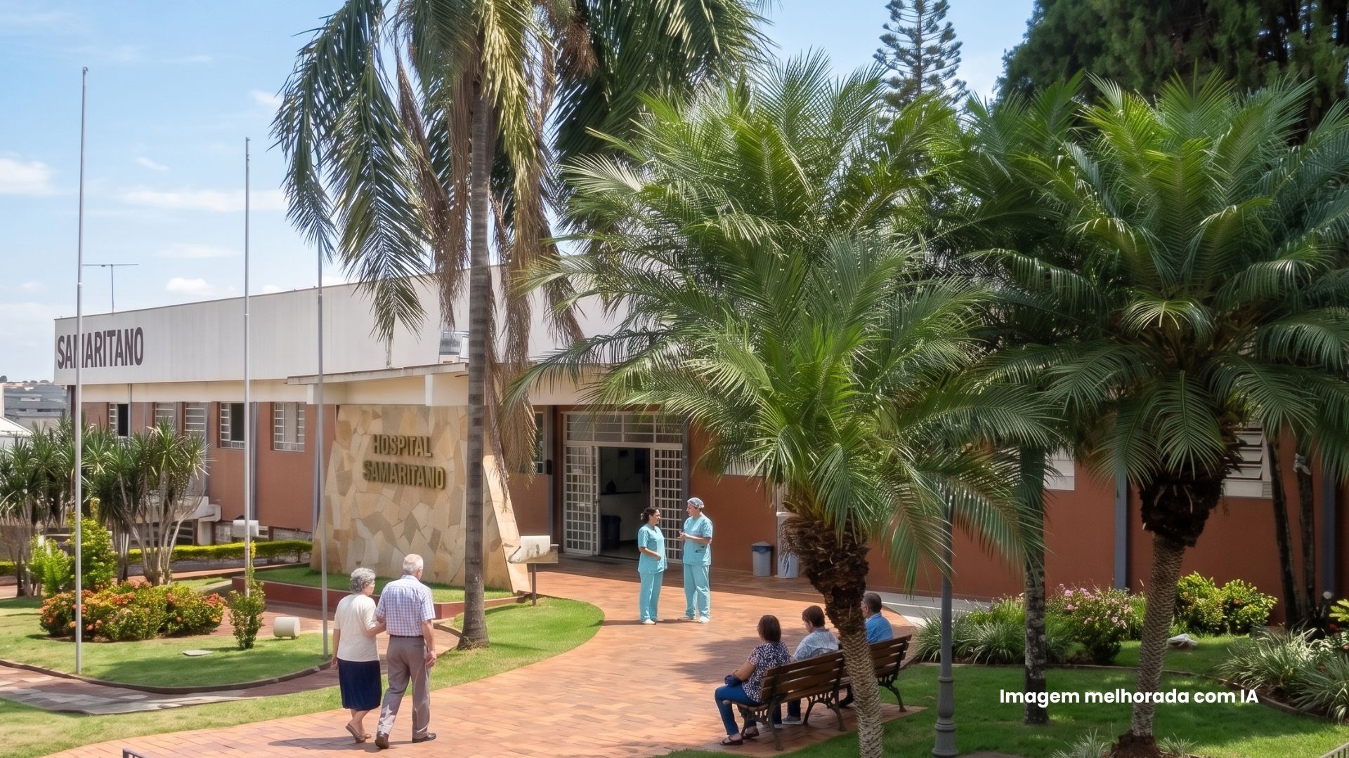 Fachada histórica do Hospital Samaritano em Mineiros